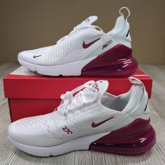Nike Air Max 270 GS White/Sweet Beet Size 6Y/Womens Size 7.5 New 943345-124