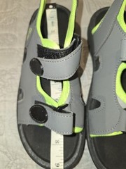 RBX Kids Gray & Neon Green Double Strap Sandals (Walking, Water & Hiking) Size 3