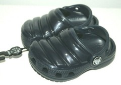 CROCS CLASSIC NEO PUFF CLOG KIDS CHILDREN SIZE 4 NAVY ROOMY FIT