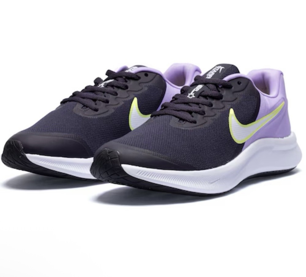 Nike Star Runner 3 GS Sneaker Cave Purple White Lilac Unisex Kids 6.5Y