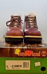 NEW TIMBERLAND FIELD BOOT PURPLE/WHITE/BLACK JUNIOR’S KIDS SIZE 5 (41980)