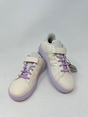 adidas Kids‘ Grand Court 2.0 EL Shoes – US:10.5, Cream/Lilac, H1(B756T)