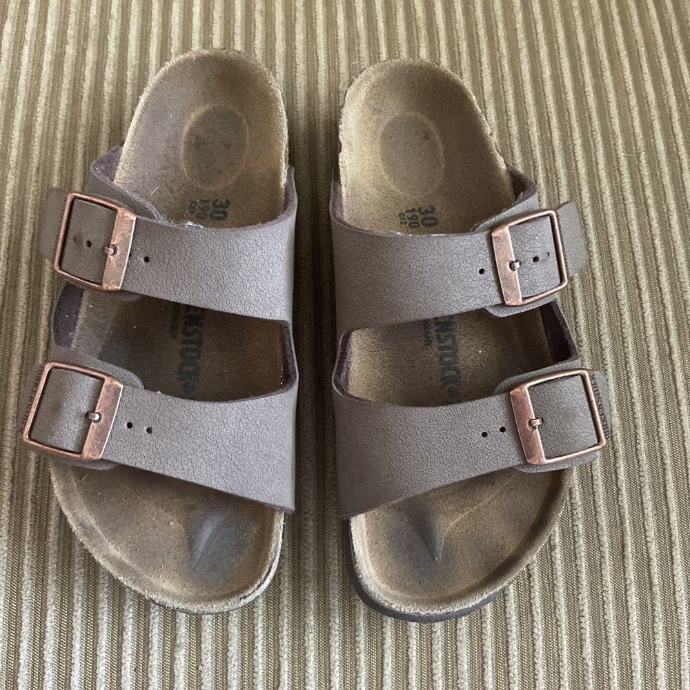 BIRKENSTOCK Arizona Kids Birkibuc Moca Unisex Sandal Sz 30