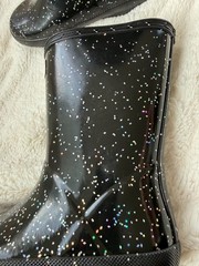 NWD $90 Hunter Little Kid First Classic Giant Glitter Boot Black US11/UK10/EU28