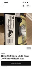 Heelys Propel 2.0 Wheeled Heel Sneakers Black/White Youth US 4 EU 35