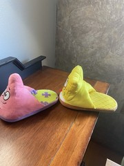 SpongeBob And Patrick Fun Slippers Size 6Y