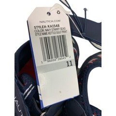 Size 11 Nautica Big Kids Kettle Gulf Print Print Sandals Navy Starry Seas New