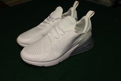 Nike Air Max 270 – White/Metallic Silver – Size 7 (GS)