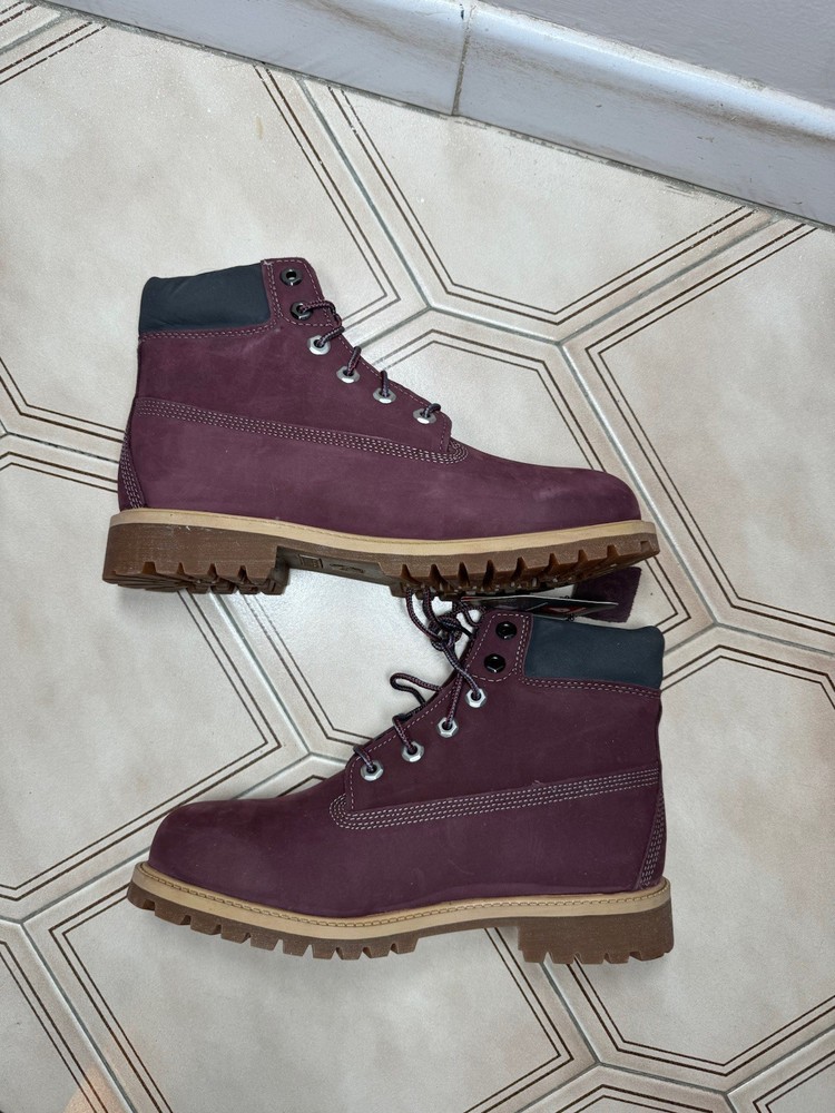 Timberland PRM 6 Inches Maroon Burgundy TB0A1BAQ Youth 7