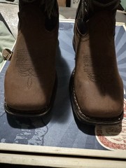 🌸 NIB Durango Lil‘ Rebel Western Boots Kids Leather, Brown, Sz 13.5