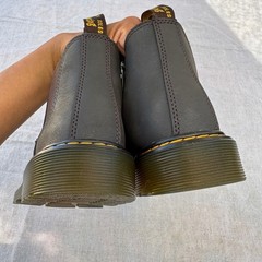Dr. Martens 2976 Banzai Kids Size 4 EU36 Brown Leather Chelsea Boots Side Zip