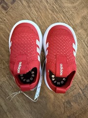 Adidas Bubble Comfy Red Running Slip on Shoes Kids Size 6K