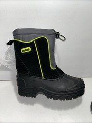 Totes Chilly Boots child size 2M Black/charcoal Waterproof Insulated New w Box
