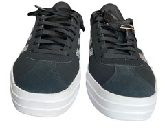 Adidas VL Court Bold Black Sparkle Glitter Women Platform Shoes 5.5 Skater New