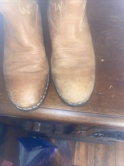 Old West Leather Narrow J Toe Boot Kid’s Size 2D Made in India Leather upper
