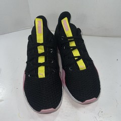 Puma Unisex Kids Incite Sneaker Black Pink Yellow Sz 6C