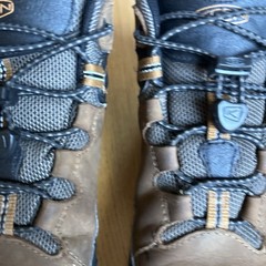 Keen Targhee Mid Waterproof hiking boots dark earth brown Kids Youth Boys Size 3