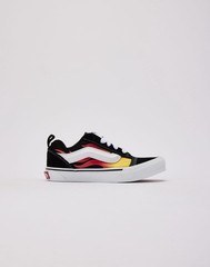 VANS Knu Skool Flame Black Red Yellow White Unisex Kids Casual Sneaker Size 6