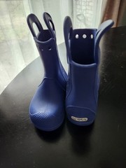 Crocs Unisex Childrens Kids Pull On Rain Boots Mud Boots Wellies Size 10
