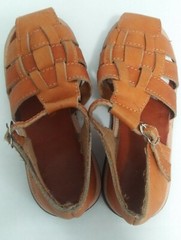 LEATHER SANDALS traditional HUARACHE unisex kids 7.5″