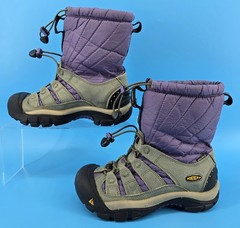 Keen Shellback Winter Boot Big Girl Sz 5 EU35 Waterproof Purple Gray Insulated