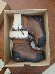 UGG Butte II CWR Kids Waterproof Leather Snow Boots Brown/Black US 12 EU 30