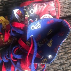 Chuck Taylor Converse All Star Superman Comics Hi-Top Sneaker Junior Size 3