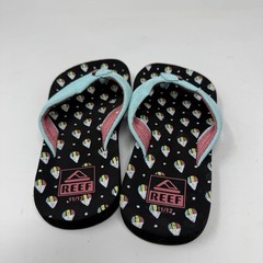 Reef Ahi Snow Cone Teal Strap Flip Flops Kids Size 11/12 Sandal