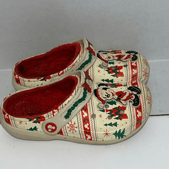 Crocs Kids‘ Multicolor Santa Mickey Mouse Fair Isle Lined Holiday Clogs Size J1