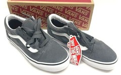 Vans Old Skool Pewter with Ghosted Flame Youth Shoes (choose size) New