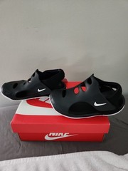Nike Sunray Protect 3 Size 12C TODDLER Black Kids Water shoes NEW W/BOX U11