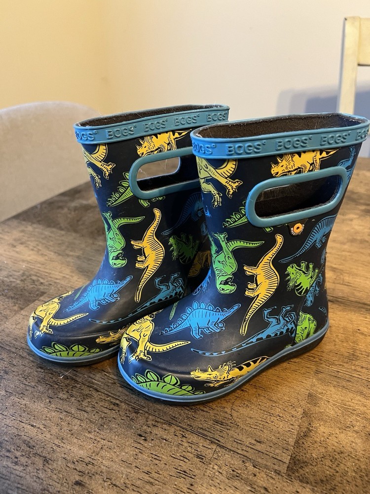Bogs Dino Print Kids‘ Waterproof Rain Boots