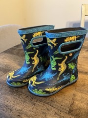 Bogs Dino Print Kids‘ Waterproof Rain Boots