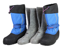 L.L. Bean ~ Waterproof Insulated Winter Boots ~ Blue/Black – Unisex Kid’s Size 6