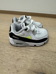 Nike Air Max 90 VOLT Gray Neon Green Yellow TD Airmax CD6868-109 Toddler 4C