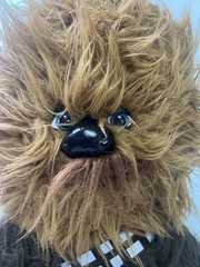 Star Wars Chewbacca Bundle, Furry Slippers Kid Size 2-3 And Chewy Stuffed Animal