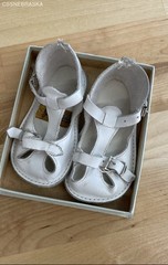 Gertrude White Vintage Baby Gilr Shoes – Size 1