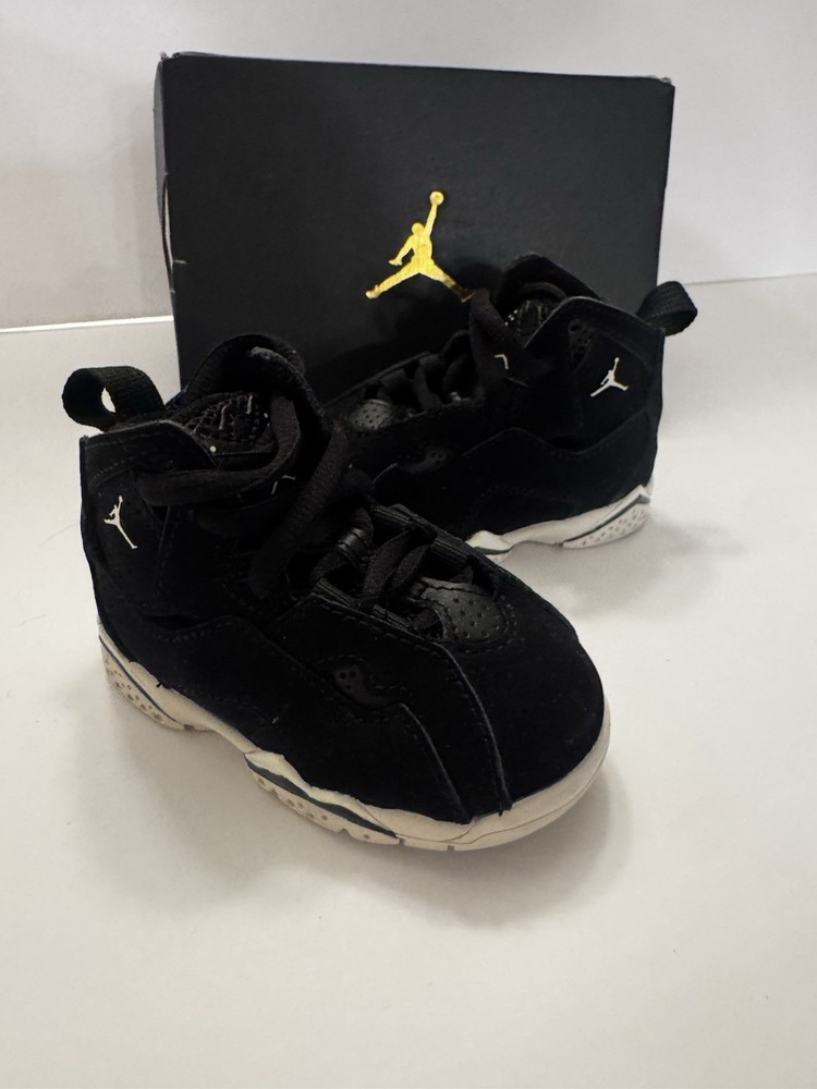 Toddler’s Jordan True Flight Black/Phantom-Anthracite (343797 050) Size 4C [C]