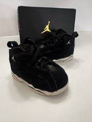 Toddler’s Jordan True Flight Black/Phantom-Anthracite (343797 050) Size 4C [C]