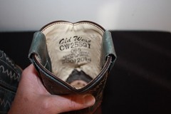 OLD WEST Cowboy Boots CW2559 YOUTH Size 065 Brown Teal Leather Western
