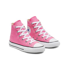 Converse Chuck Taylor All Star Canvas High Top Sneaker, Pink, 13.5 US Little Kid