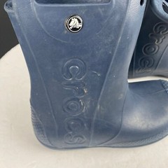 Crocs Kids Size C 12 Handle It Rain Boots Navy Pull On Waterproof,Outdoor