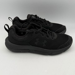 Under Armour Assert 10 Running Shoes 6 Boys 6Y Black Sneakers 3026182-002