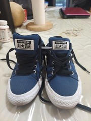 CONVERSE KIDS EL DISTRITO RIPSTOP 361338F CANVAS LOW TOP Shoes N Blue Size 20.5