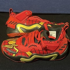 Size 2 Adidas D.O.N. Issue #3 x Marvel Low Spider-Man Basketball Sneakers