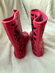 Hunter Kids First Classic Hybrid Print – Arcade Pink US 2B/3G/UK1/EU33