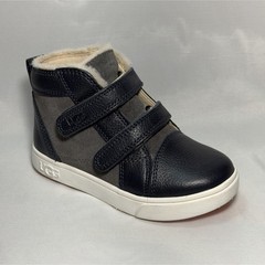 UGG Kids Sneakers Navy/Gray/White Hook & Loop Ankle Shoe US 10 EU 27.5