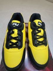 Fila Cress Color Block, Kid (SIZE 2), Black/Yellow/White