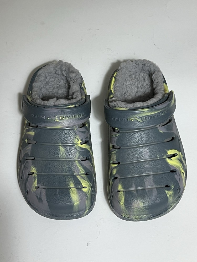 Rugged Shark Toddler Boy Eva Clog Slip On Lightweight Marble Size 9