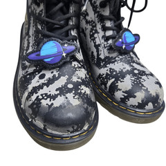 Dr. Martens Boots 1460 Space Hydro Leather Size 3 Kids Galaxy Combat